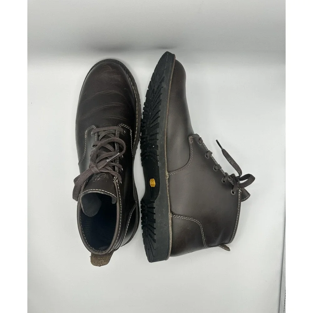 Danner Boots Mens 10.5 Brown‎ Leather Wolf Creek Chukka Vibram Sole Lace Up